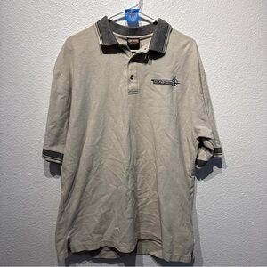 Harley-Davidson polo shirt men's XL extra large beige Corpus Christi Texas